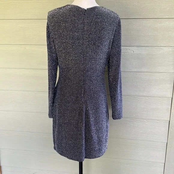 Lauren Ralph Lauren Sparkly Metallic Stretchy Ruched Dress - Picture 6 of 10